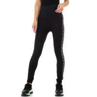 Damen Leggings von Fashion Gr. One Size - blacksilver