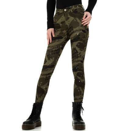 Damen Skinny-Hose von Daysie - armygreen