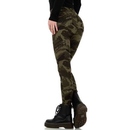 Damen Skinny-Hose von Daysie - armygreen