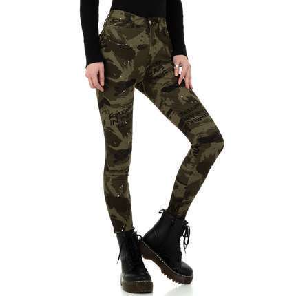 Damen Skinny-Hose von Daysie - armygreen