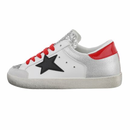 Damen Low-Sneakers - red - 12 Paar