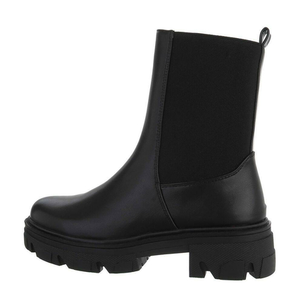 Damen Chelsea Boots - blackpu Gr. 38
