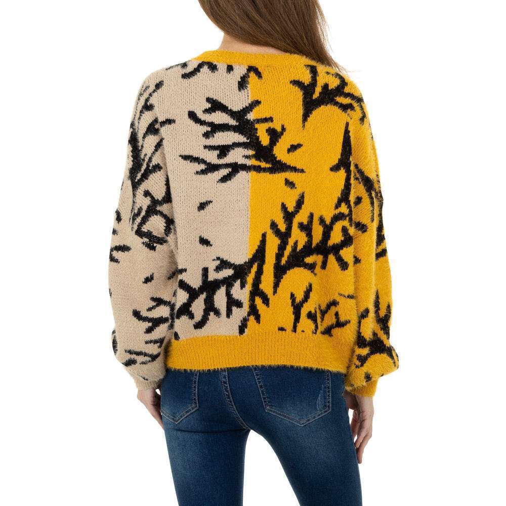 Pulover tricotat pentru femei de JCL Gr. O mărime - galben - image 3