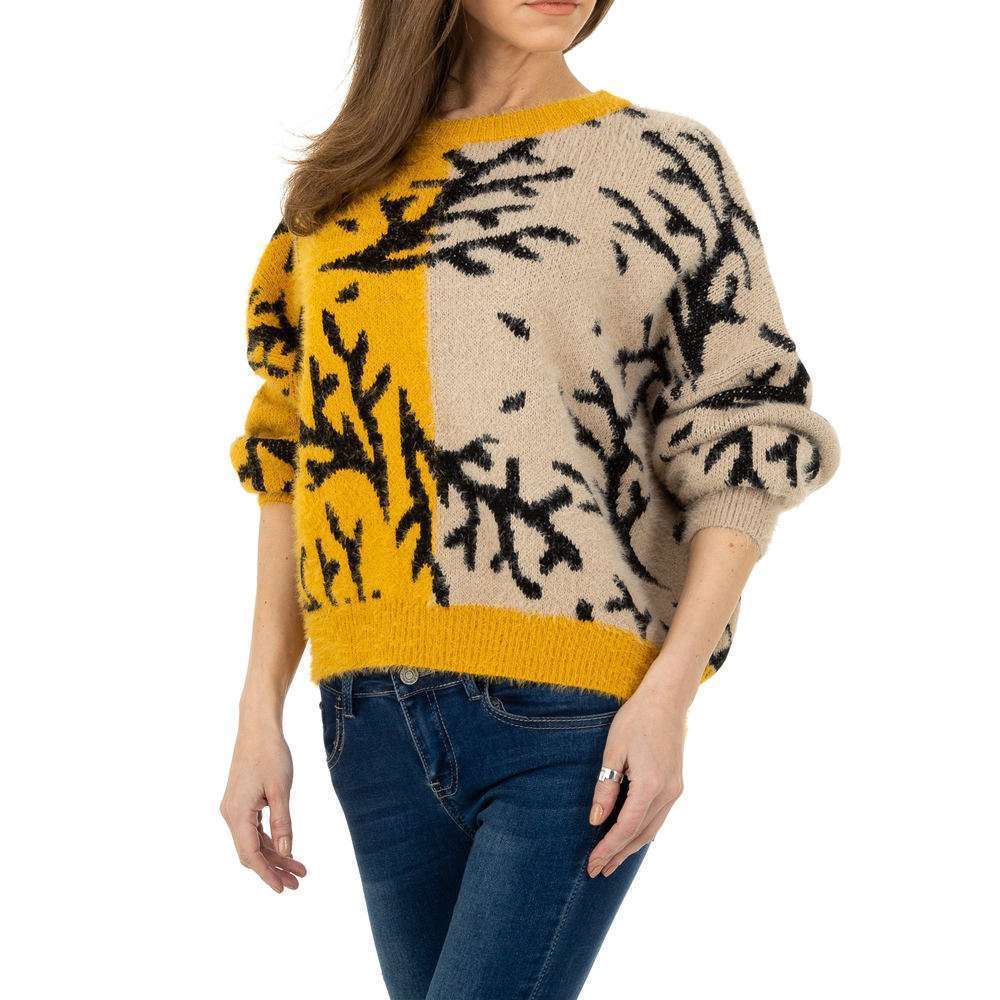 Pulover tricotat pentru femei de JCL Gr. O mărime - galben - image 4