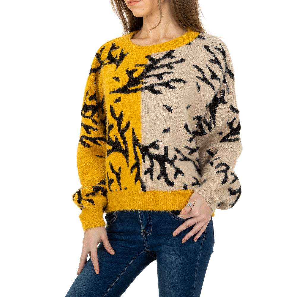 Pulover tricotat pentru femei de JCL Gr. O mărime - galben - image 5