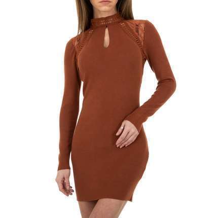 Damen Strickkleid von Whoo Fashion Gr. One Size - brown