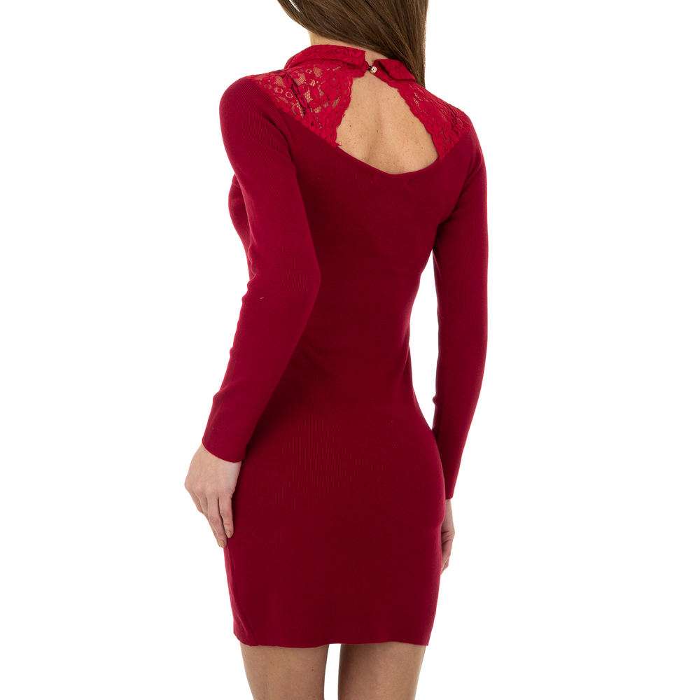 Rochie tricotată pentru femei de Whoo Fashion Gr. O singură mărime - roșu - image 3