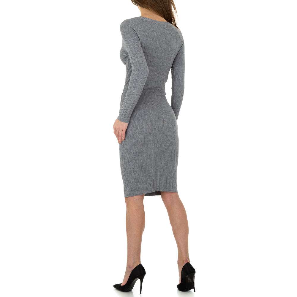 Rochie tricotată pentru femei de Whoo Fashion Gr. O singură mărime - gri - image 3