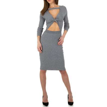 Damen Strickkleid von Whoo Fashion Gr. One Size - grey