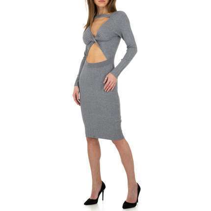 Damen Strickkleid von Whoo Fashion Gr. One Size - grey