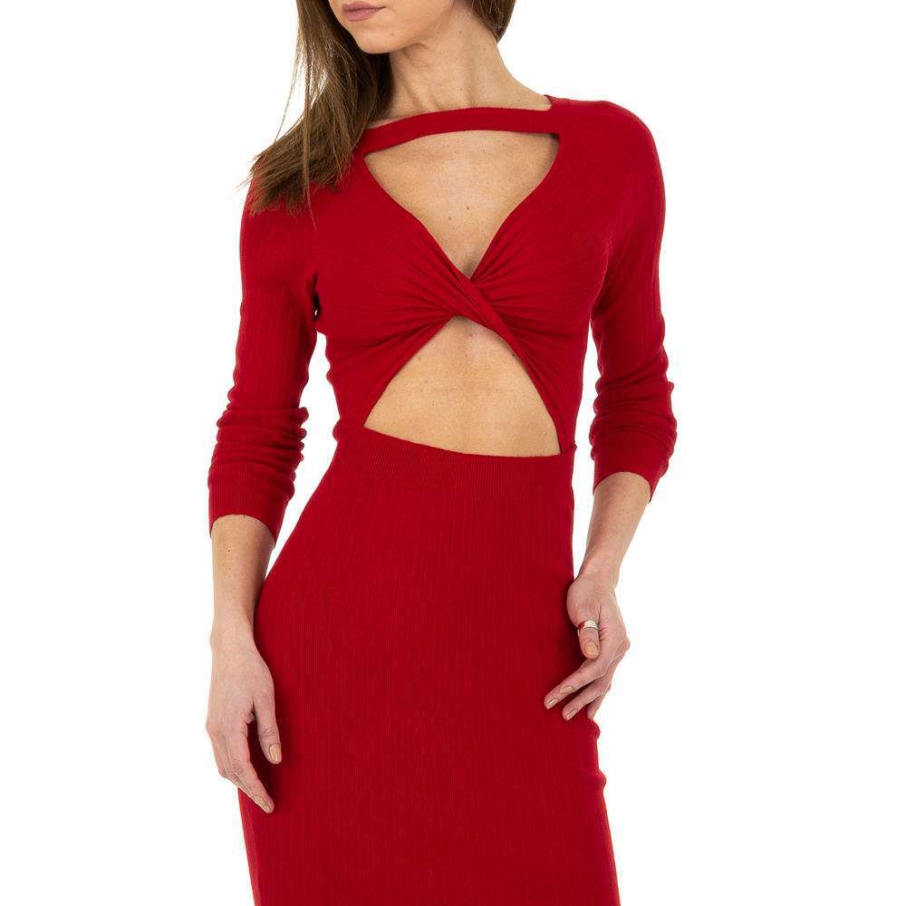 Rochie tricotată pentru femei de Whoo Fashion Gr. O singură mărime - roșu - image 4