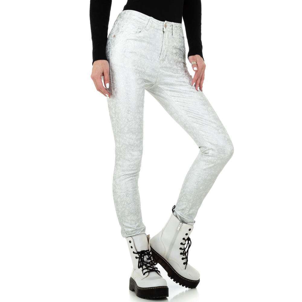 Pantaloni skinny pentru femei de la Redial Denim Paris - argintiu - image 5