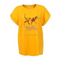 Damen T-Shirt von Glo Story - yellow