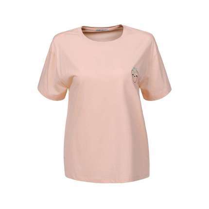 Damen T-Shirt von Glo Story - apricot