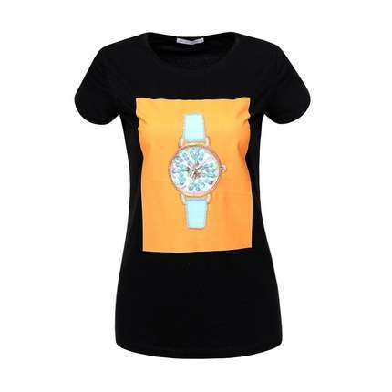 Damen T-Shirt von Glo Story - black