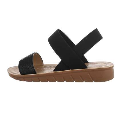 Damen Keilsandaletten - black