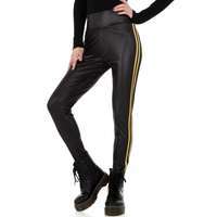 Damen Leggings in Lederoptik von Holala Fashion - black