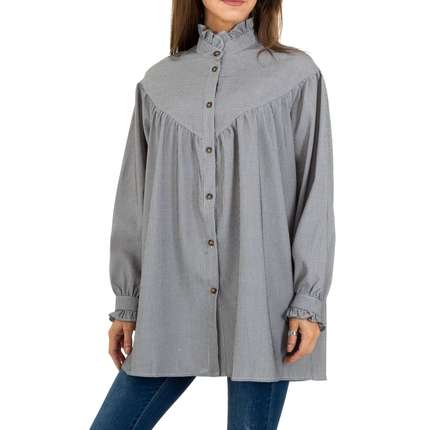 Damen Longbluse von JCL - grey