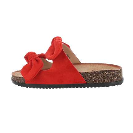 Damen Pantoletten - red