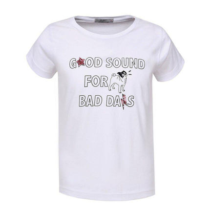 Mädchen T-shirt von Glo Story - white