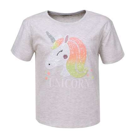 Mädchen T-shirt von Glo Story - L.grey