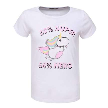 Mädchen T-shirt von Glo Story - white