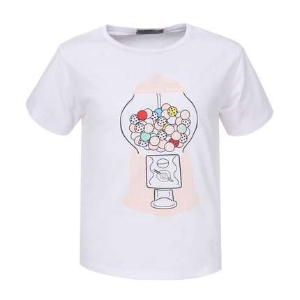 Mädchen T-shirt von Glo Story - white