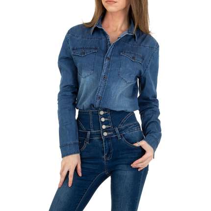 Damen Hemdbluse von Gress Jeanswear - blue