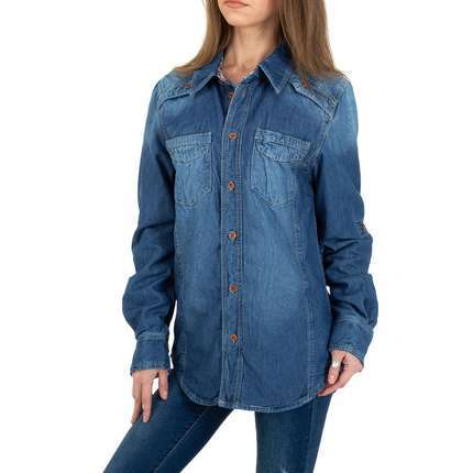 Damen Hemdbluse von Gress Jeans Wear - blue