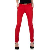Damen Chinos von M. Sara Denim - red