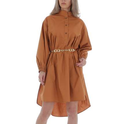 Damen Blusenkleid von JCL Gr. One Size - camel