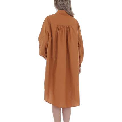 Damen Blusenkleid von JCL Gr. One Size - camel