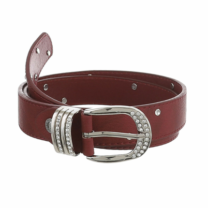 Damen Gürtel wine - 12 Stück