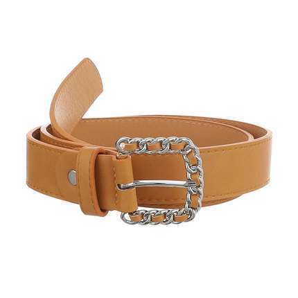 Damen Gürtel orange - 12 Stück