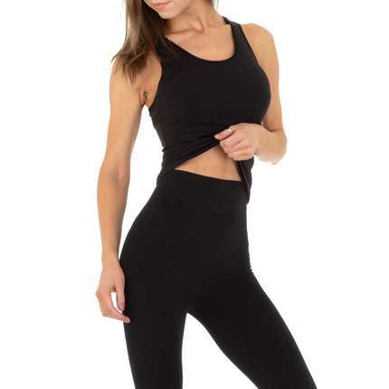 Damen Jogging- & Freizeitanzug von Holala Fashion Gr. One Size - black
