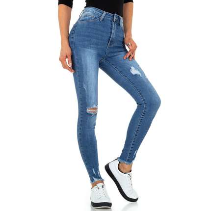 Damen High Waist Jeans von Daysie - blue