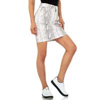 Damen Minirock von Redial Denim - white