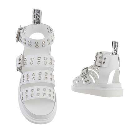 Damen Keilsandaletten - white