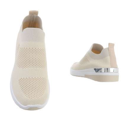 Damen Low-Sneakers - beige