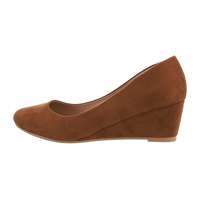 Damen Keilsandaletten - camel