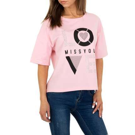 Damen T-Shirt von Glo Story - rose
