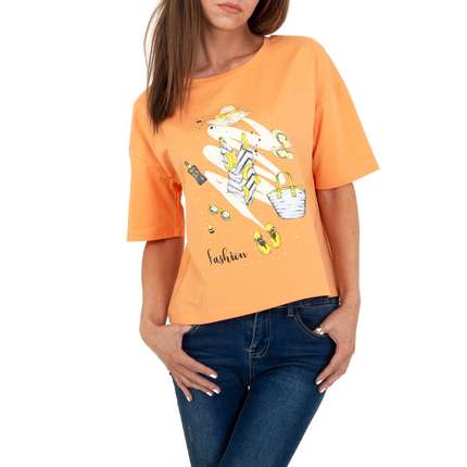 Damen T-Shirt von Glo Story - orange