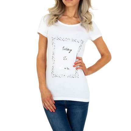 Damen T-Shirt von Glo Story - white