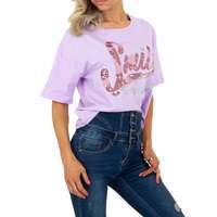 Damen T-Shirt von Glo Story - lila