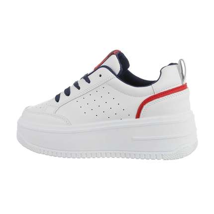 Damen Low-Sneakers - whiteredblue Gr. 39