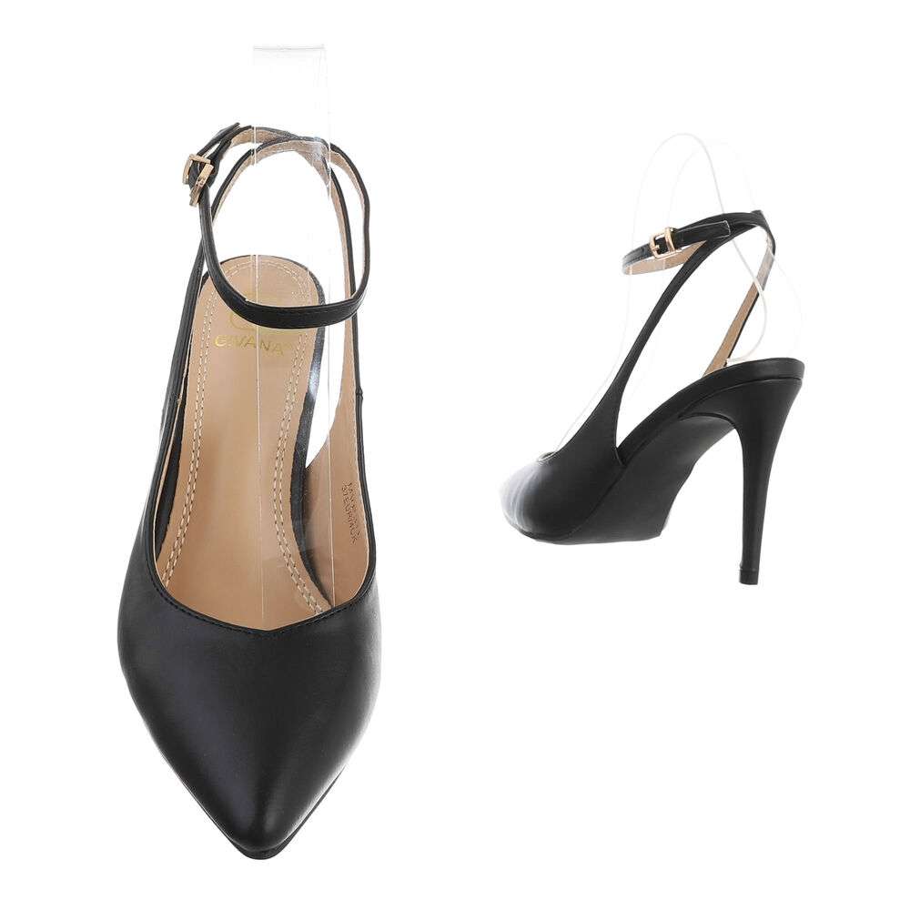 Pantofi cu toc înalt pentru femei - negru - image 3