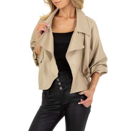 Damen Bikerjacke von JCL - beige