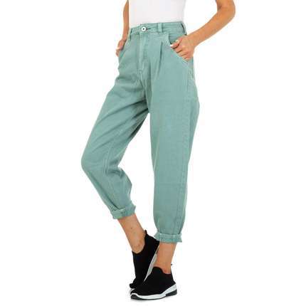 Damen High Waist Jeans von M.Sara - LT.green