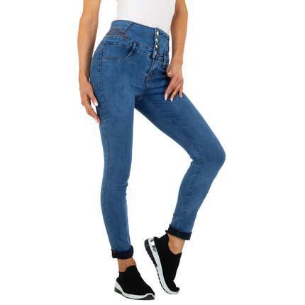 Damen High Waist Jeans von M.Sara - blue