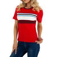 Damen T-Shirt von Glo Story - red